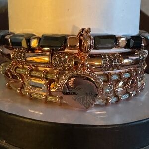 Brand new Bomb Party Halloween bracelet stack.  The Familiar’s Glow